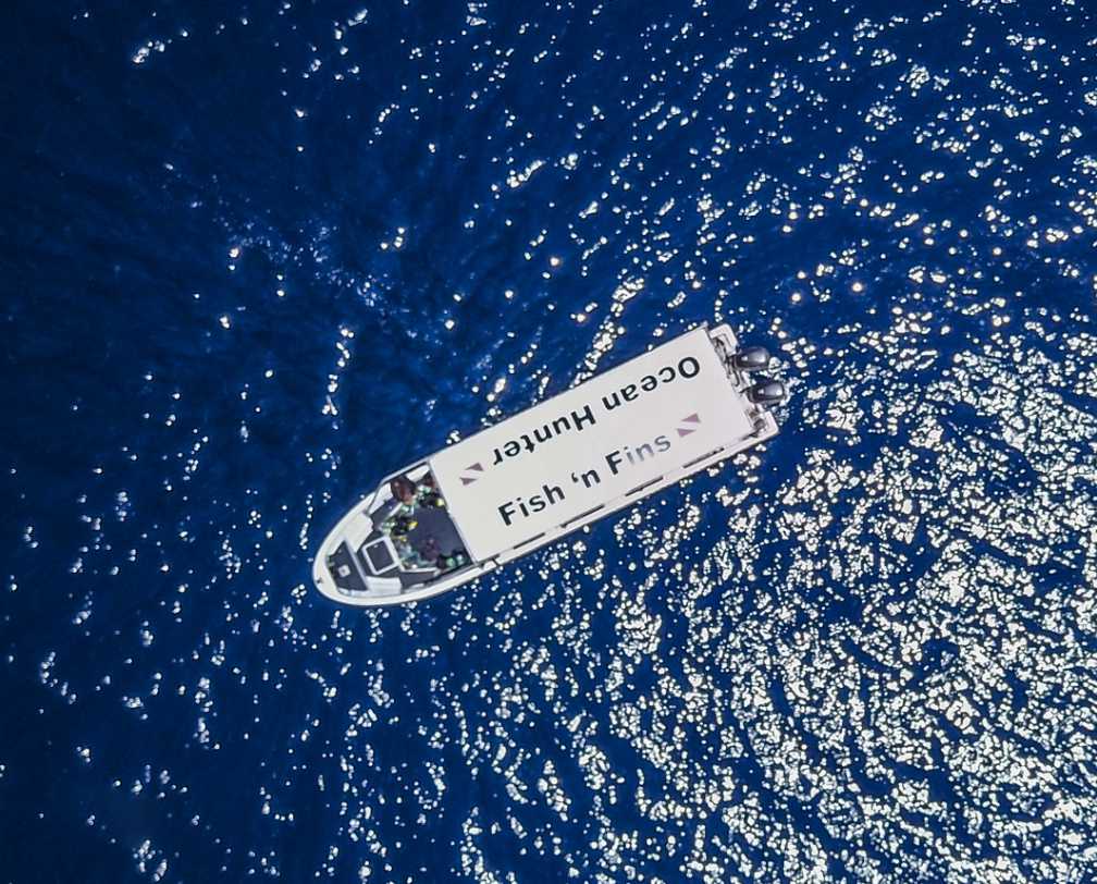 barco buceo saliendo de koror hacia blue corner palau